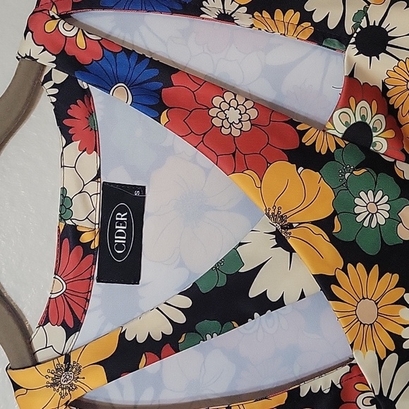 CIDER SMALL mini Floral Long Sleeve Dress - Picture 2 of 4